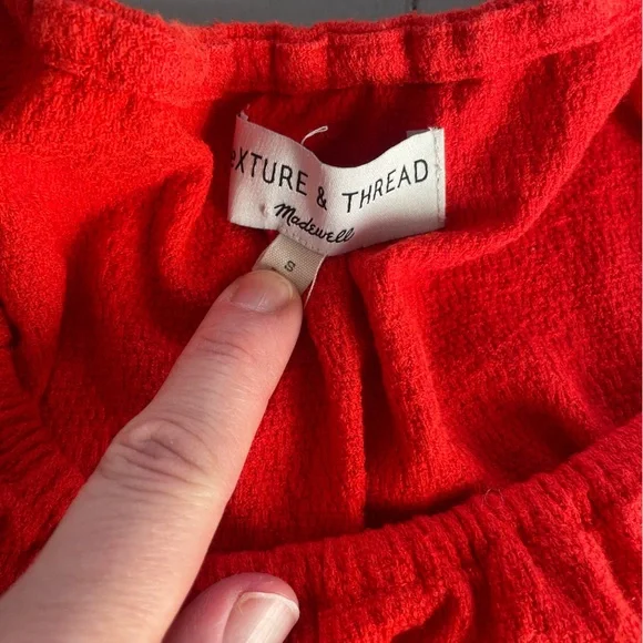 Madewell Texture and Thread Tiered sleeve dress-Small - Picture 10 of 11